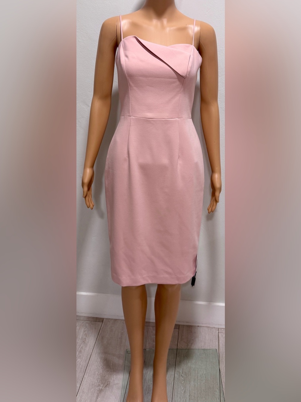 Black Halo Soft Pink Sheath Pencil Skirt